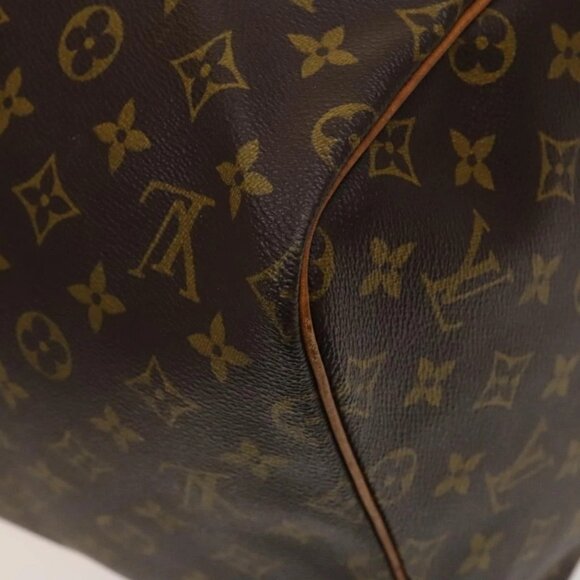 LOUIS VUITTON Monogram Keepall 55 Boston Bag M41424 LV Auth 136098 - Picture 4 of 16